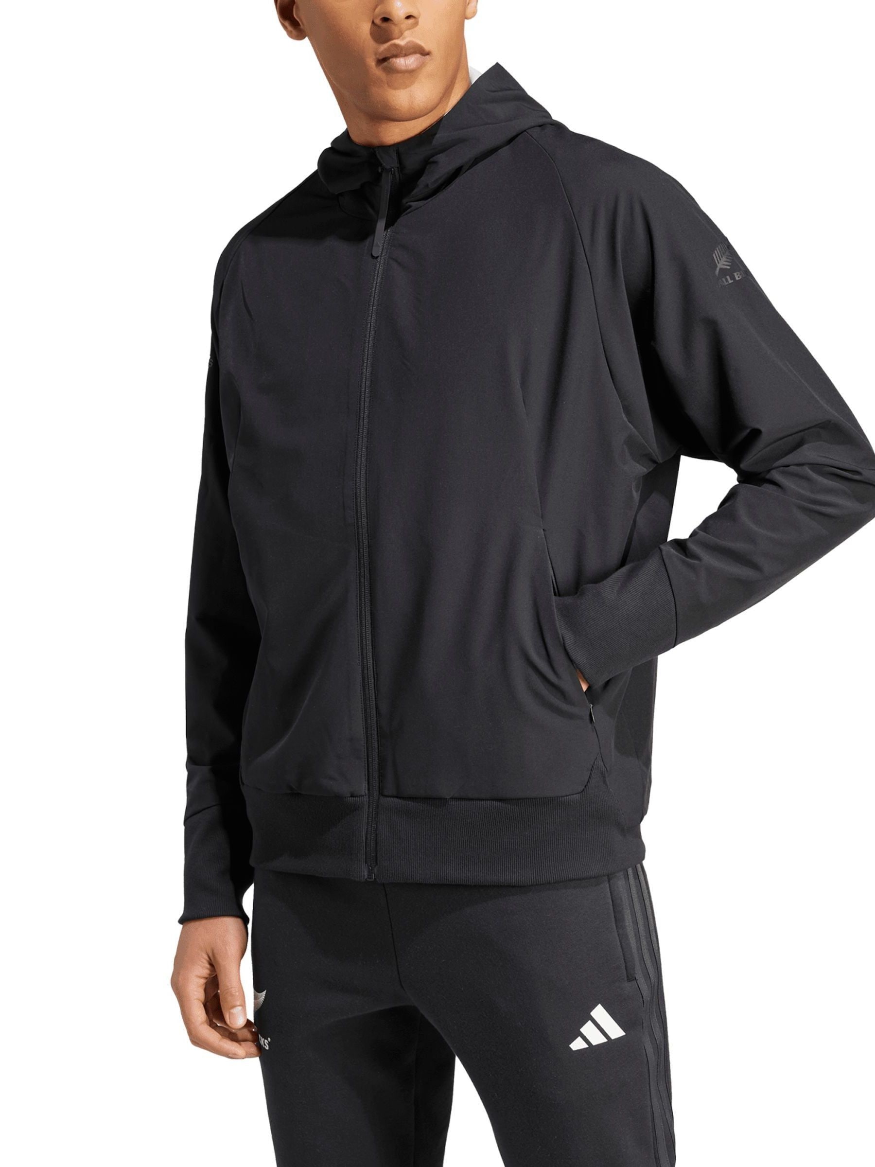 adidas Black All Woven Hoodie