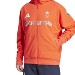 adidas Orange Team GB Presentation Full Zip Hoodie