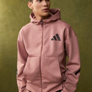 adidas Red Z.N.E Full Zip Hooded Track Jacket