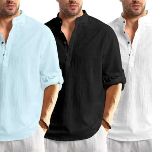 Bellstone Men's Solid Regular Fit Kurta