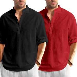 Bellstone Men's Solid Regular Fit Kurta