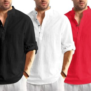 Bellstone Men's Solid Regular Fit Kurta