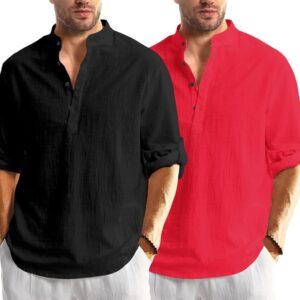 Bellstone Men's Solid Regular Fit Kurta