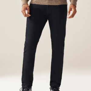Black Solid Single Skinny Fit Classic Stretch Jeans