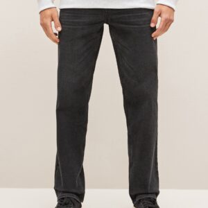 Black Straight Fit Essential Stretch Jeans