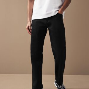 Black Straight Fit Motion Flex Jeans