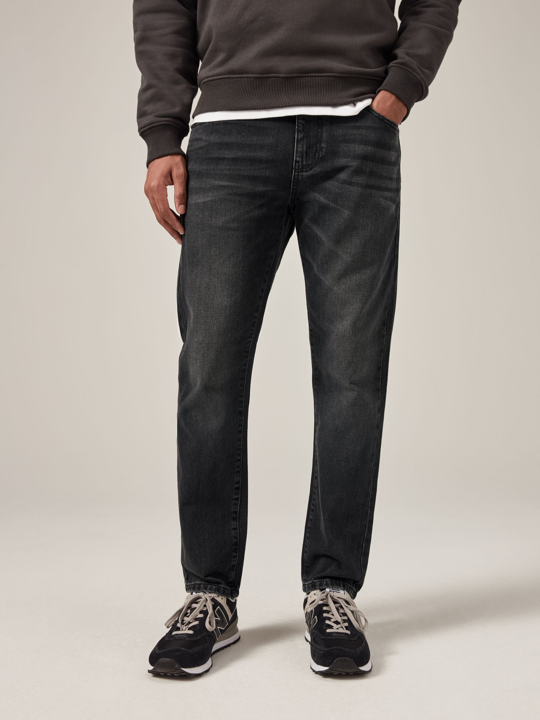 Black Washed Slim Fit 100% Cotton Authentic Jeans