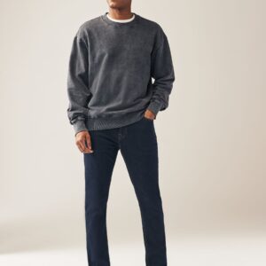 Blue Indigo Rinse Single Slim Fit Classic Stretch Jeans