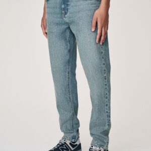 Blue Light Tint Slim Fit Vintage Wash Denim Jeans