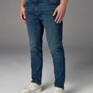 Blue Mid Vintage Slim Fit Vintage Wash Denim Jeans