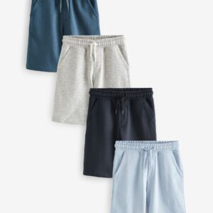 Blue/Navy 4 Pack Basic Shorts (3-16yrs)