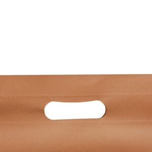 Krupa Enterprise 14x19(inch) Size D-Cut Cloth Carry Bag, Handle Bag, Shopping Bag, Daily use Bag, Gift Bag Completely Eco Friendly Bag Pack of 50 Piece (Coffee)