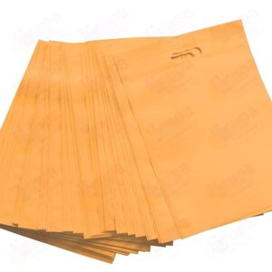 Krupa Enterprise 14x19(inch) Size D-Cut Cloth Carry Bag, Handle Bag, Shopping Bag, Daily use Bag, Gift Bag Completely Eco Friendly Bag Pack of 50 Piece (Golden)