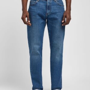 Lee Mid Blue Denim Straight Fit Denim Jeans