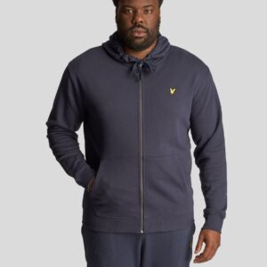 Lyle & Scott Blue 100% Cotton Zip-Up Hoodie
