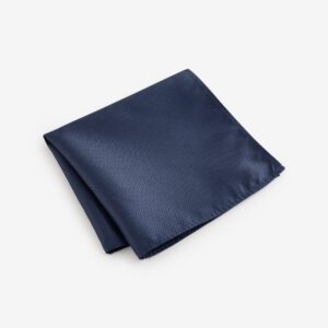 Navy Blue Textured Pocket Square