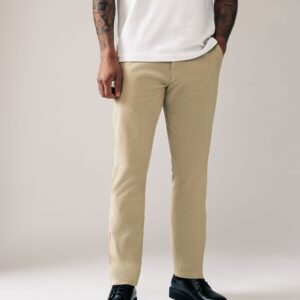 Stone Slim Fit Stretch Chinos Trousers