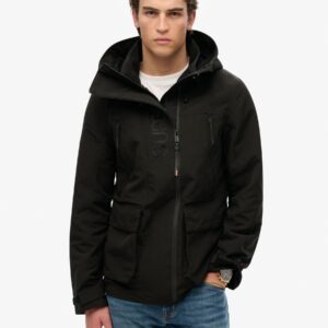 Superdry Black Hooded Ultimate Embroidered Windbreaker