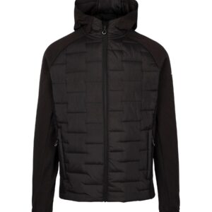 Trespass Mens Black Heber Hybrid Hoodie