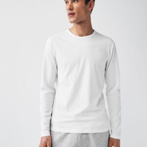 White Long Sleeve 100% Cotton T-Shirts 5 Pack